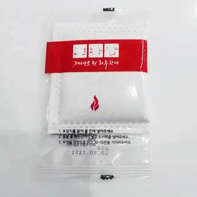 90g Aluminum flameless heater bag for food self heating heat packs