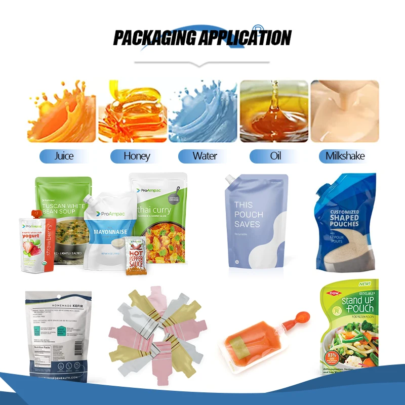 Automatic Washing Liquid Nozzle Bag Packaging Machine Liquid Laundry Detergent Stand Up Pouch Packing Machine