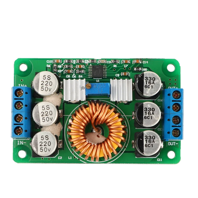 16-40V input 1-12V output DC-DC Step-down module   6A Synchronous rectifying power board