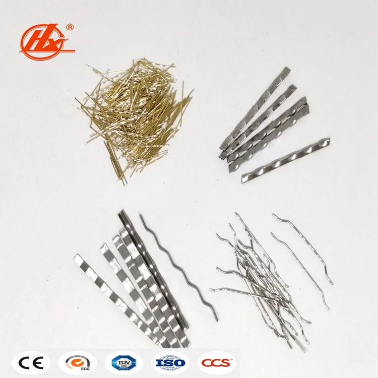 0.2mm/13mm Micro Steel Fiber with Copper Coating for Concrete Slab