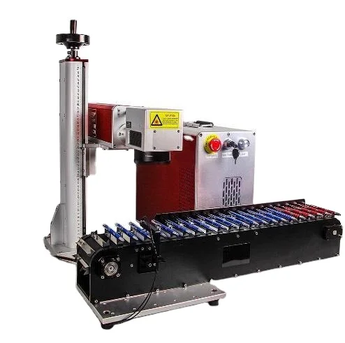 20W 50W 100W Fiber Laser Marking Portable Laser Engraving Machine Small Desktop Automatic Metal Nameplate