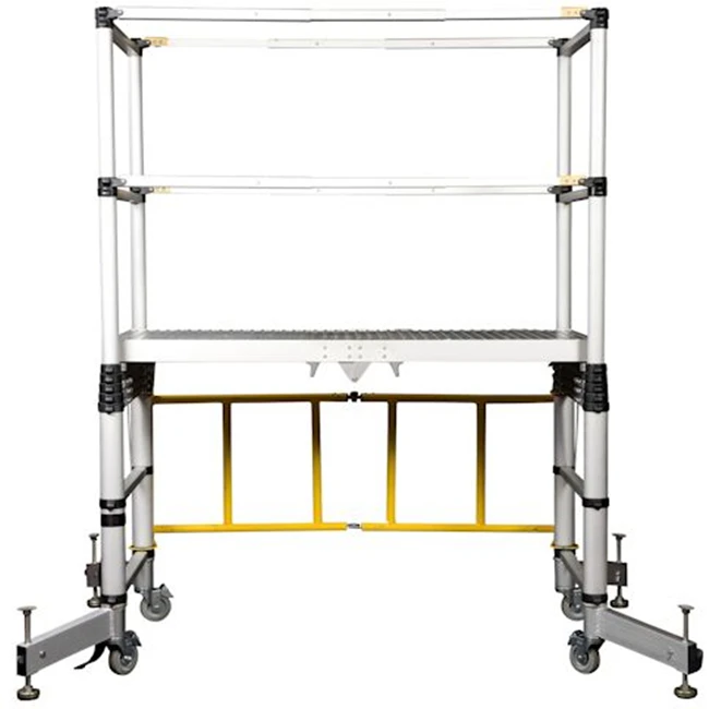 Factory price CE Certification mobile telescopic scaffolding tower aluminium mobile scaffold tower construction for sale