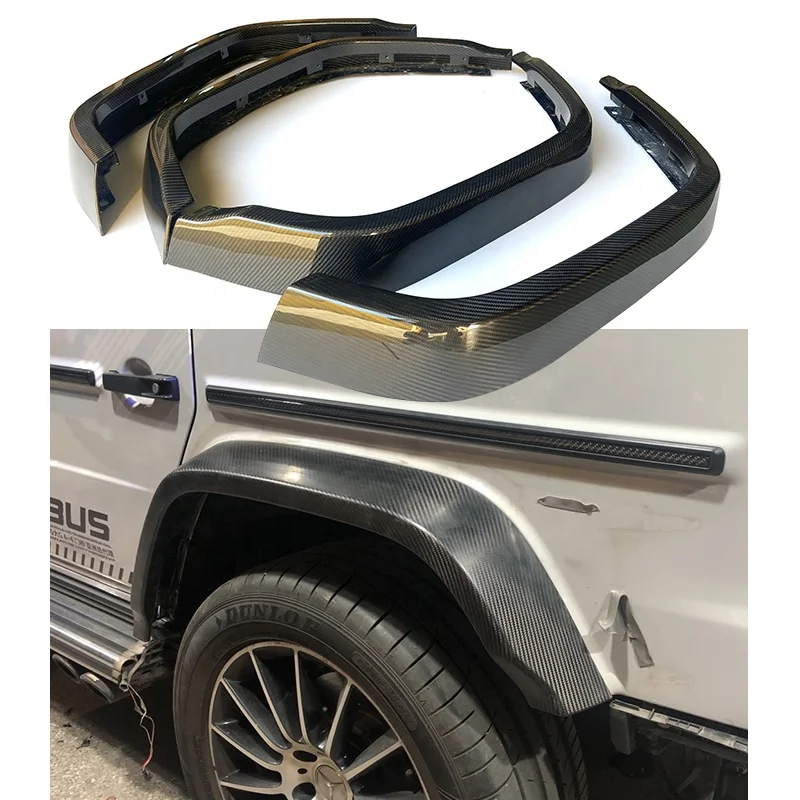 Car Wheel Arch Fender Flares Accessories W464 G63 Style Carbon Over Fenders Flares (Replace) For G class W464 G500 G63 2019y~