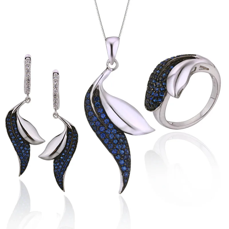 Wholesale Rose Zirconia Stone Purple Gold Plated 925 Sterling Silver Amethyst Crystal Women Jewelry Set