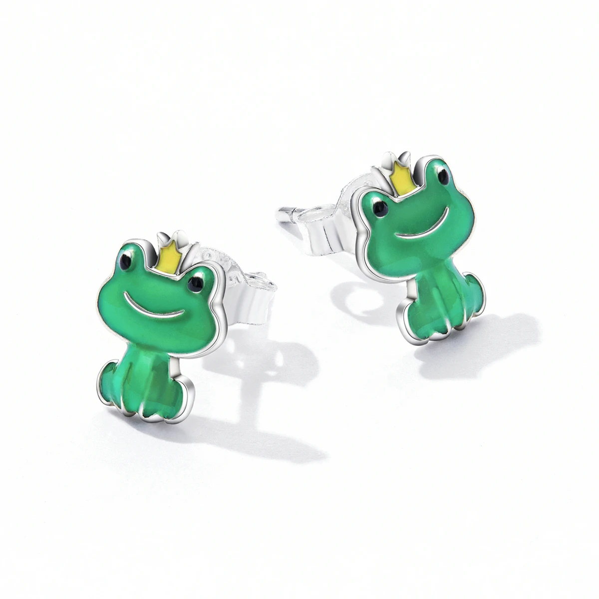 2024 fine silver jewelry Jiangyuan new arrival jewelry 925 sterling silver cute little frog animals earring