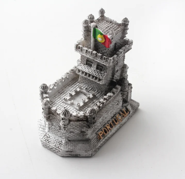 
classic portugal building resin tourist souvenir 