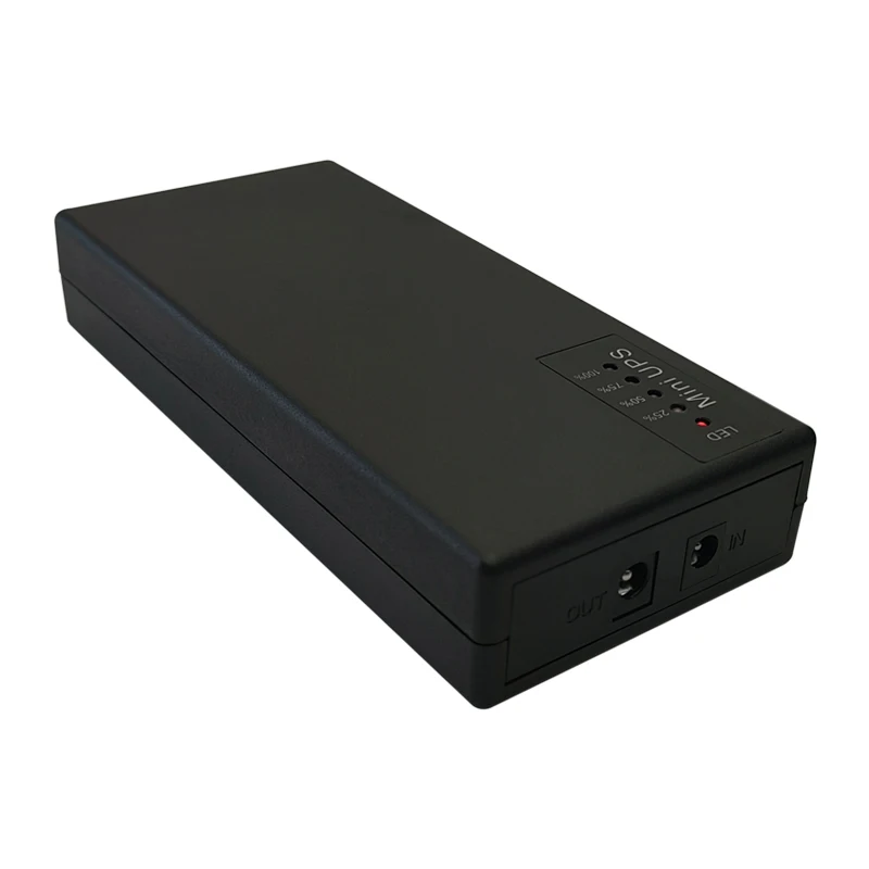 CYHX Original Factory Portable DC Online 12V 3A Mini UPS 18650 Lithium Backup Battery for Modem CCTV Camera WiFi Router DVR