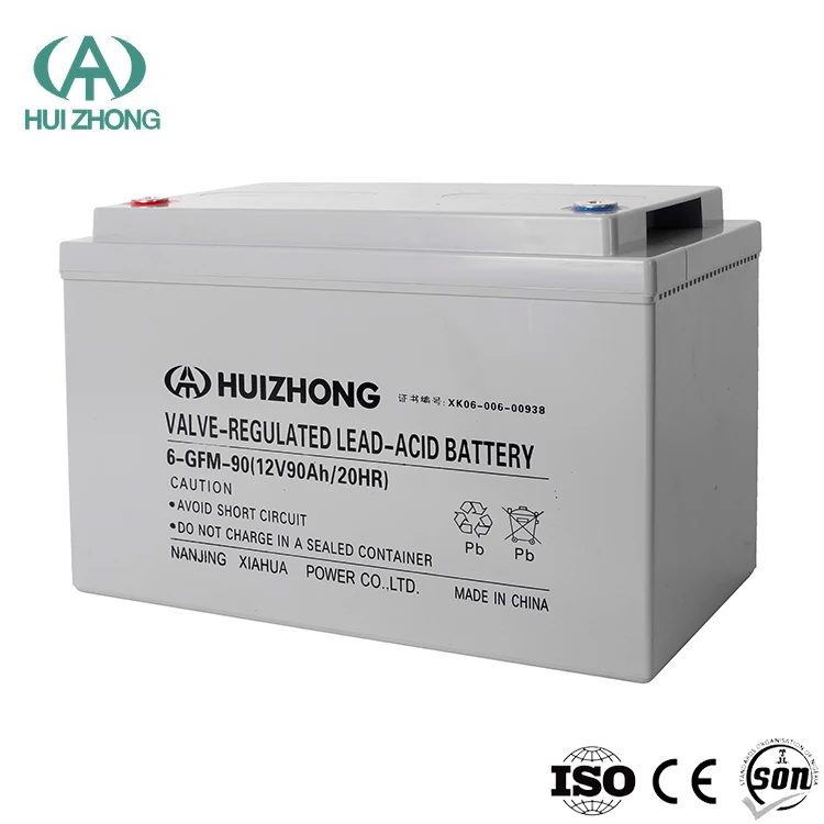 maintenance free 12V 90AH AGM battery deep cycle lead acid battery for Cable Television