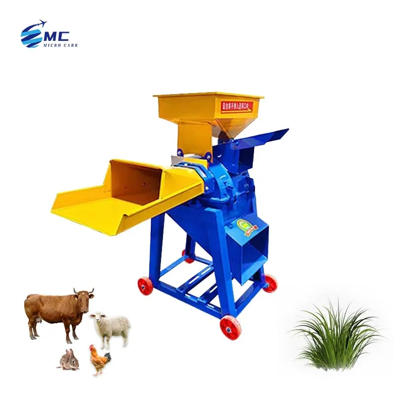 Chaff Cutter Chopper Machine Food Processor With Meat Grinder For Animal Feeds