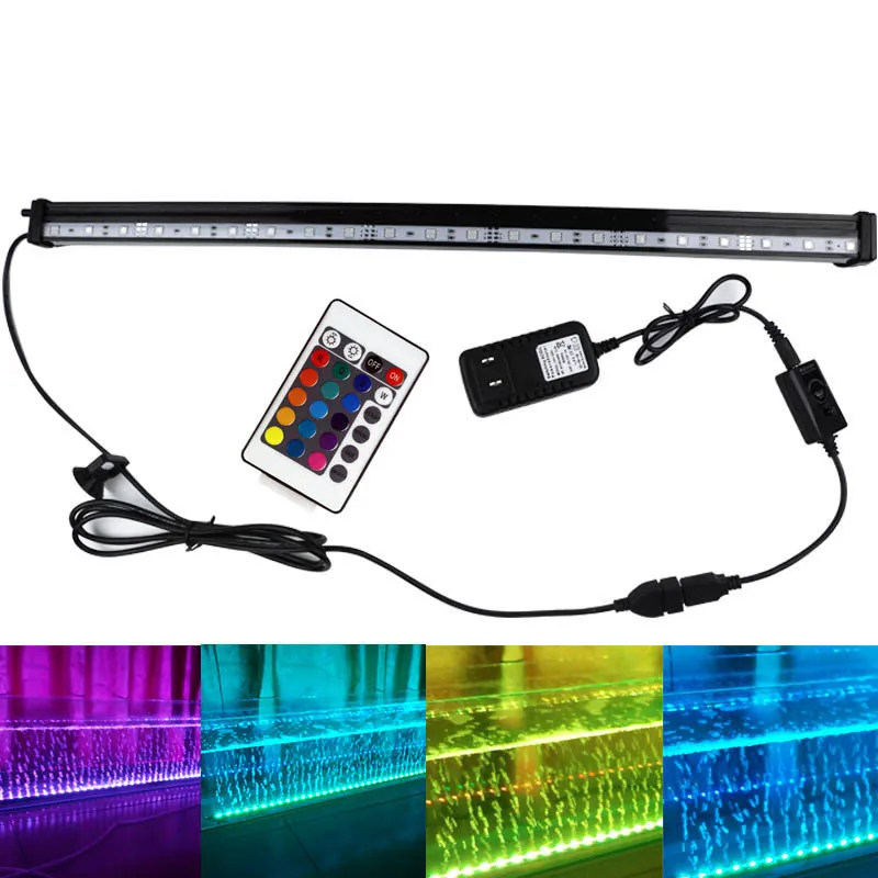 China Manufactory Remote Control Dimmable Aquarium Light Led Aquarium Lights With Bubbles