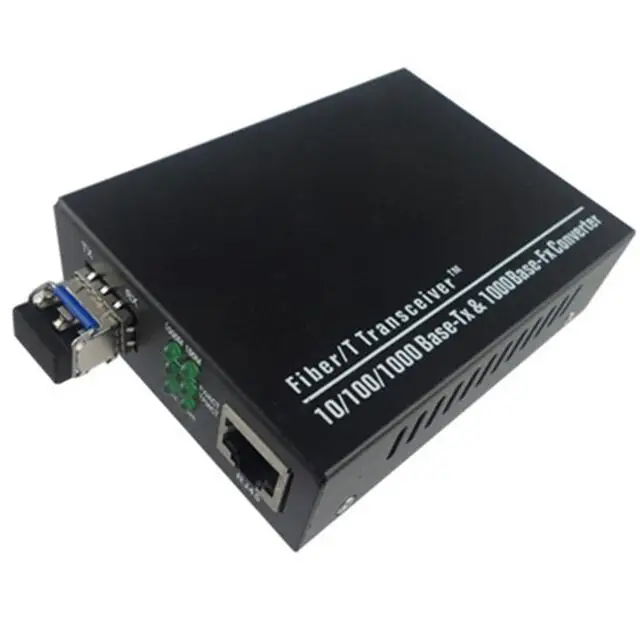 External Power Supply Fiber Media Converter with SFP Module Single Fiber Media Converter