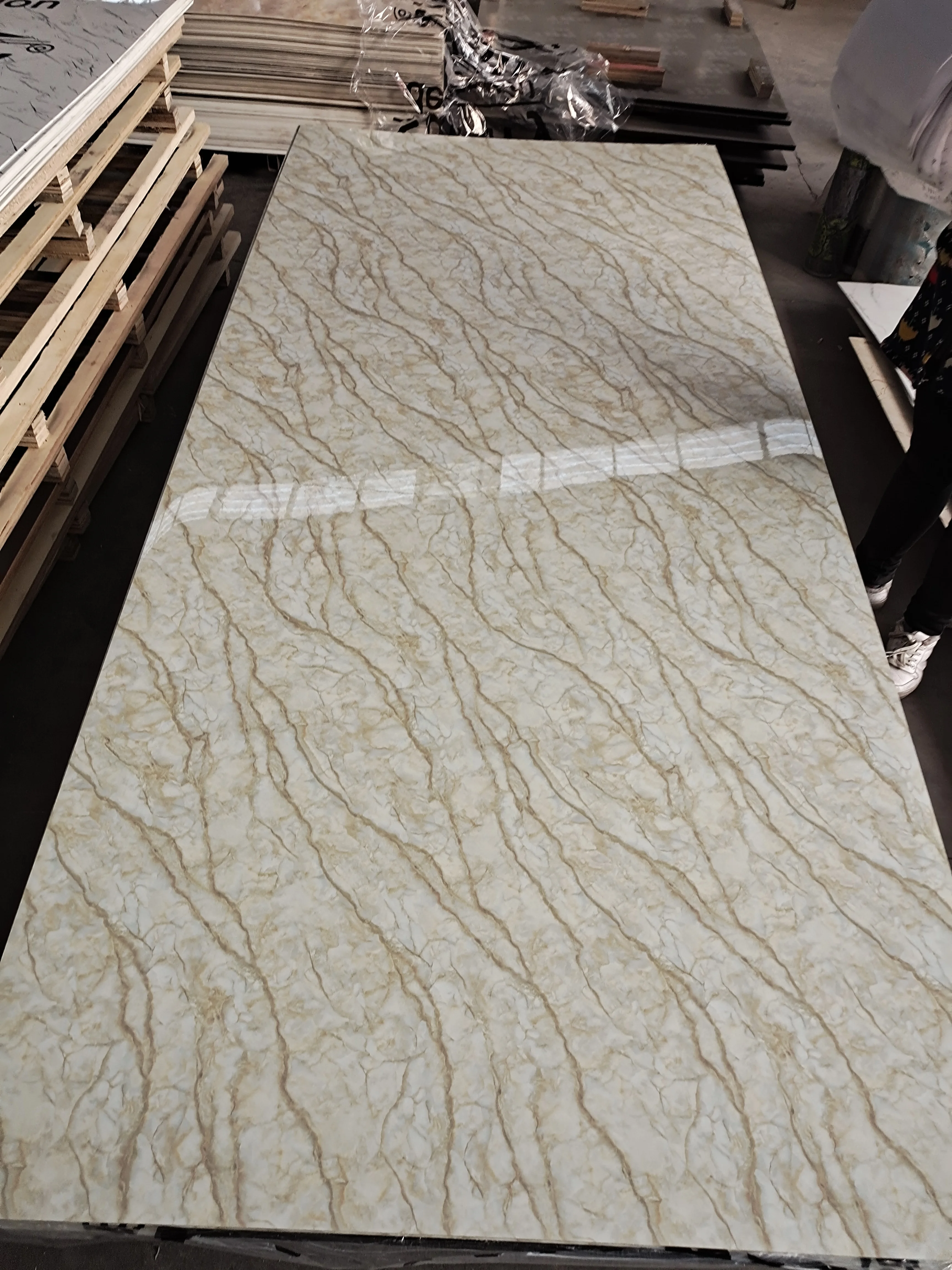 PVC uv wall panel high glossy for Dowell