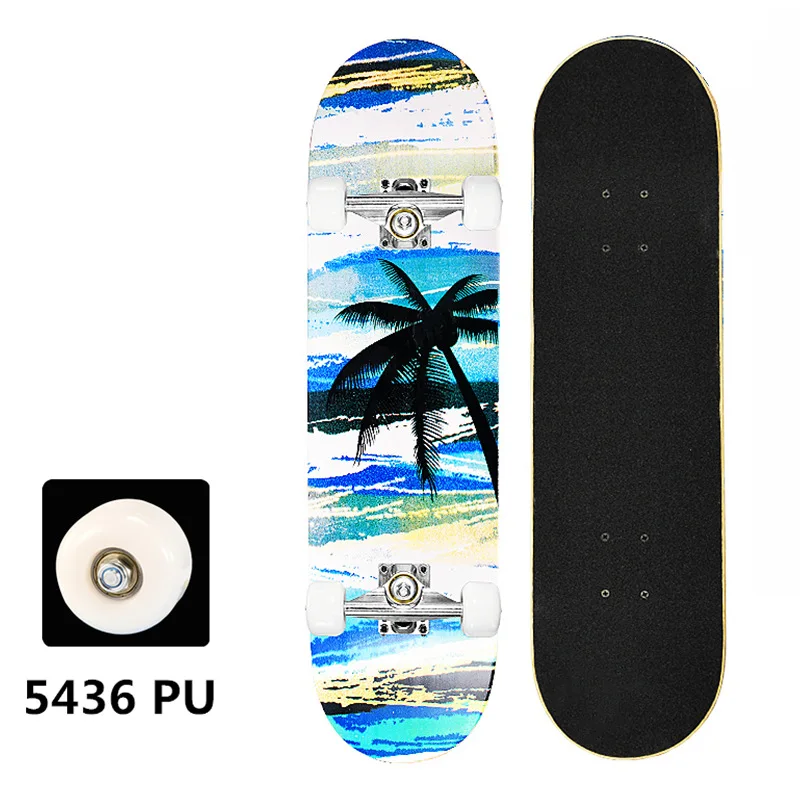 Wholesale Custom Graphic Skateboard Deck 7 Ply 100% Canadian Hard Rock Maple Blank Skate Board Made from Wood