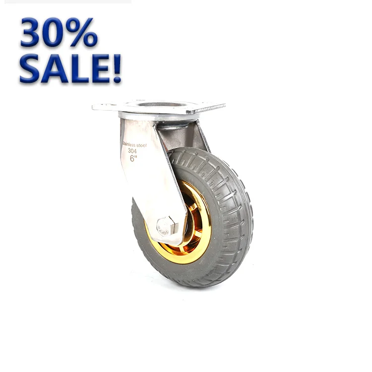 WeiHang 5 inch heavy duty caster wheels  with brake lock universal Castor Multidirectional goods shelves omnidirectional Wheels