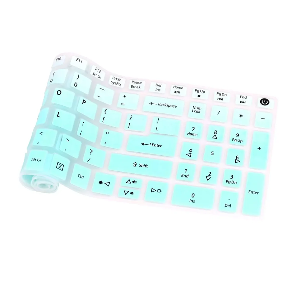 Customized language laptop keyboard cover soft silicone keyboard skin cover for macbook all models