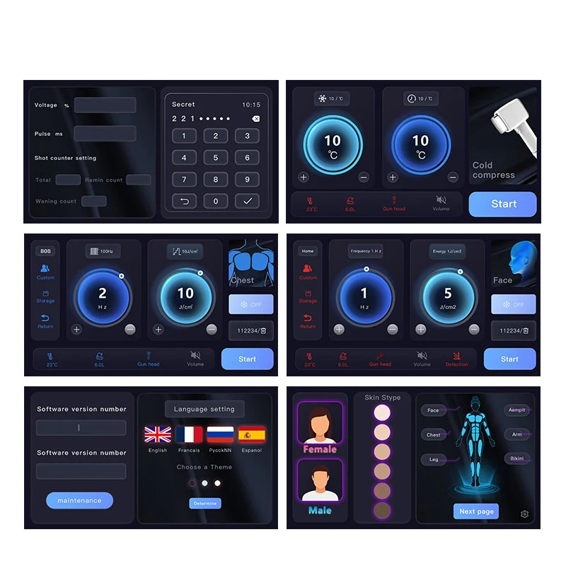 Professional epilation equipment three in one laser 808 nm cost of laser hair removal machine diode laser