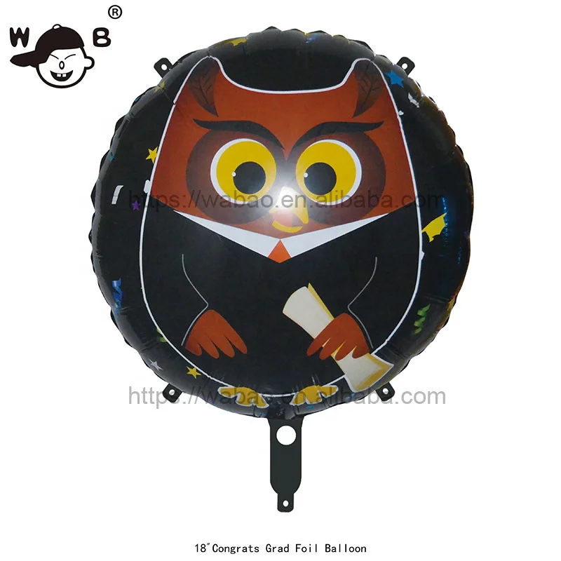 High Quality Eco-Friendly Balloon 18 Inch Inflatable Balloons Customized Graduation Aluminum Foil Balloon