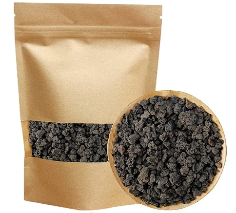 Black Horticultural Lava Rock Soil Additive For Cactus Succulents Dye Free