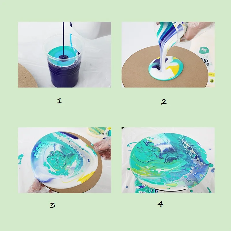 Pop Art Acrylic Painting Ready For Fluid Craft 2L Acrylic Pouring Paint