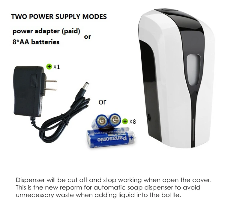 High Quality 1000ml Liquid Foam Automatic Infrared Sensor Infrared Spray Auto Touchless Hand Free Wall Mount Dispenser