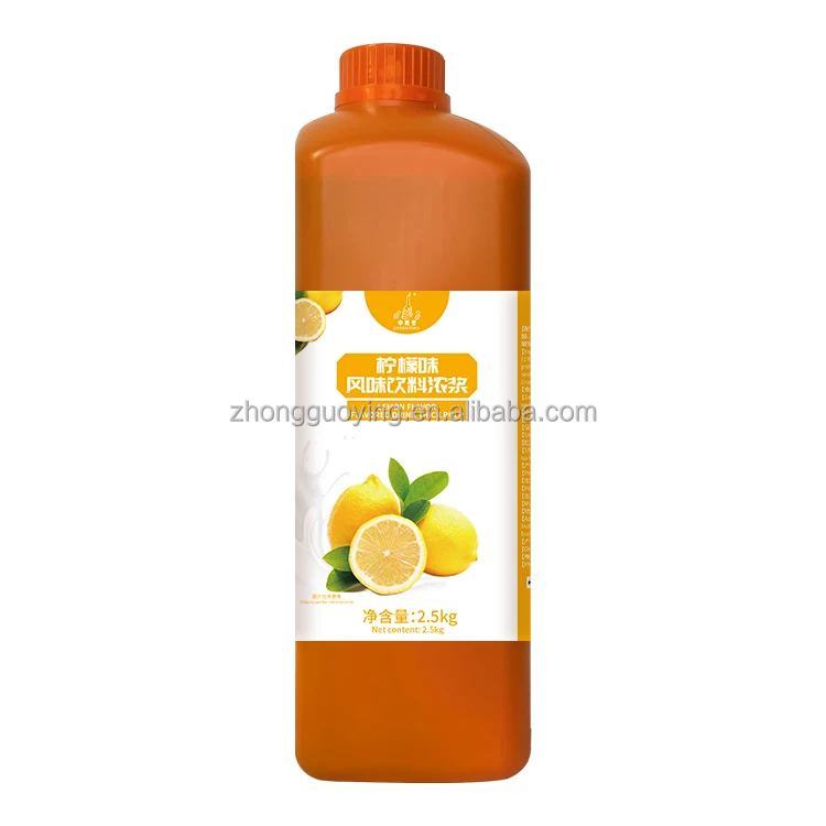 Bubble Tea  Ingredients Flavor 2.5kg Of Concentrated Lemon Flavor Fruit Juice