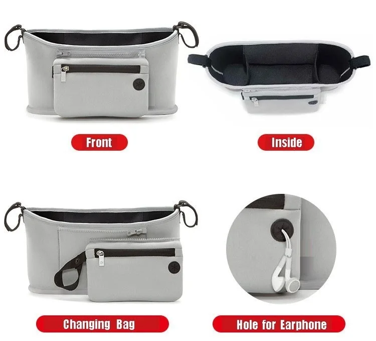 New Hot Selling High Quality Baby Stroller Caddy Organizer Bag For Mom and Dad