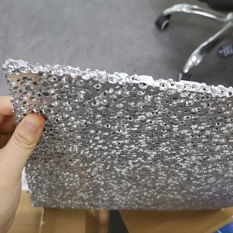 Soundproof Porous Open Cell Aluminium Foam Panels Spherical Soundproof Metal Aluminum Foam Al Sheet