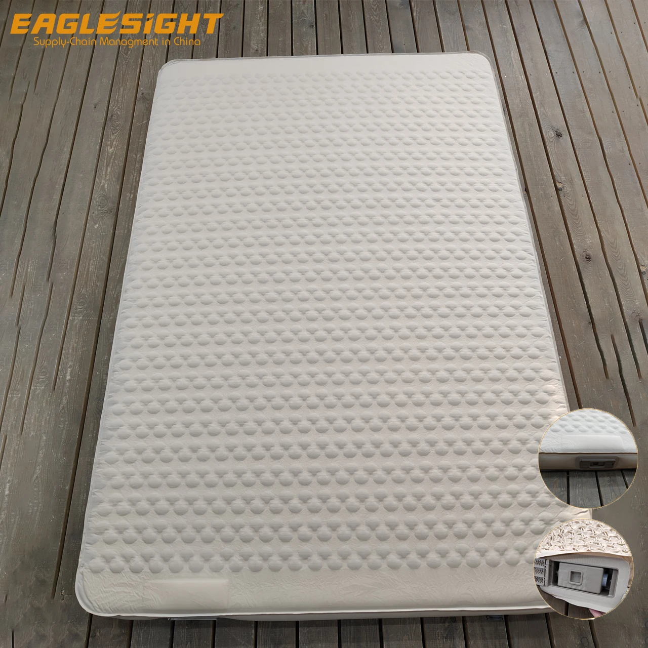 Factory Price Double Self-Inflating Sleeping Pad Easy-to-Store Folding Mat with Air Pump Durable 30D TPU Inflatable Air Mattress