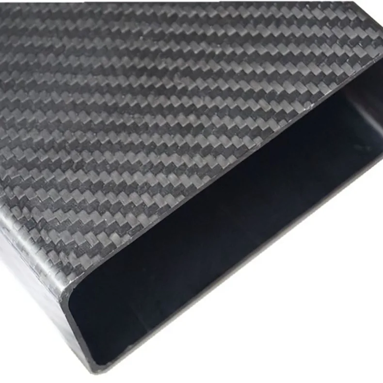 3k plain twill carbon fiber rectangular tube