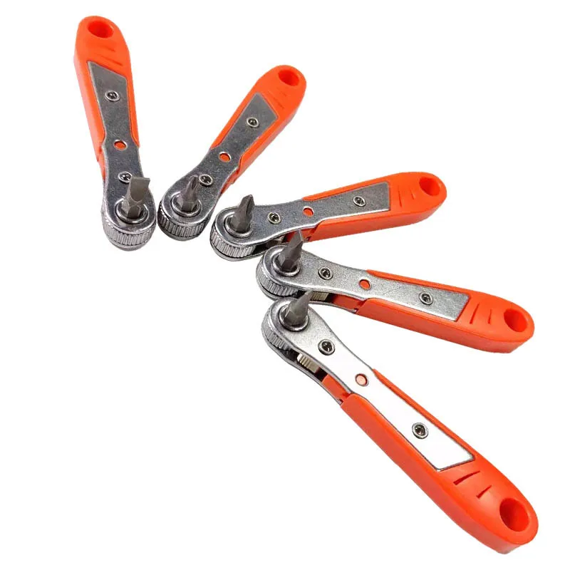 Mini 36 Toothed Ratchet Screwdriver for Small Space Maintenance, Head Sleeve, Positive and Negative Rotation, L Turning Wrench