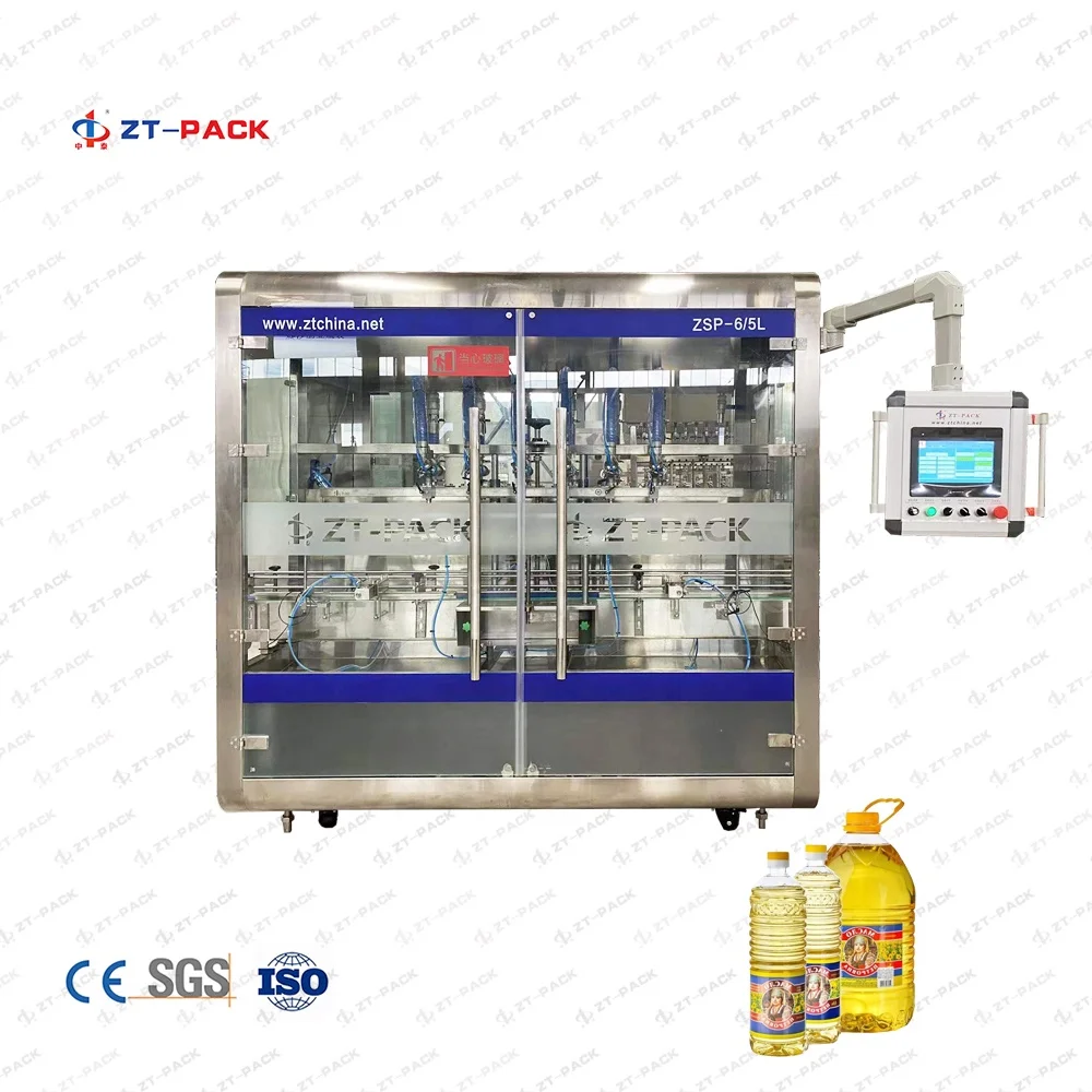 Full  Automatic Vertical Bottle Drum Liquid Seed Colza Coconut Oil filler Sunflower/Edible /Food/Cook Oil Filling Machine Line
