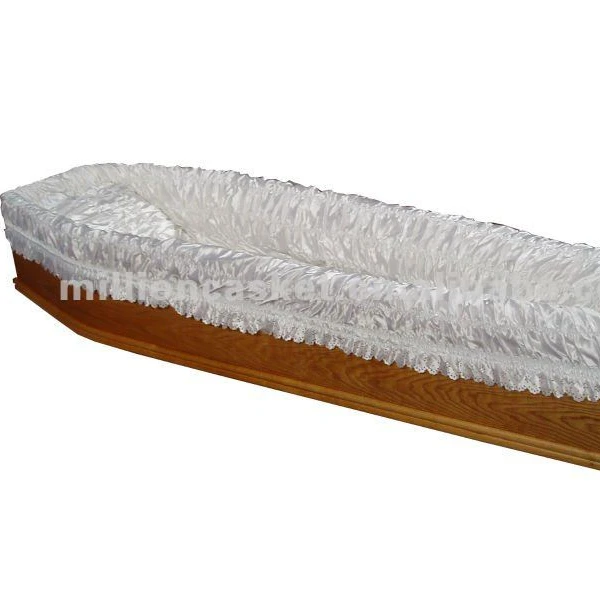 European style oak veneer coffin