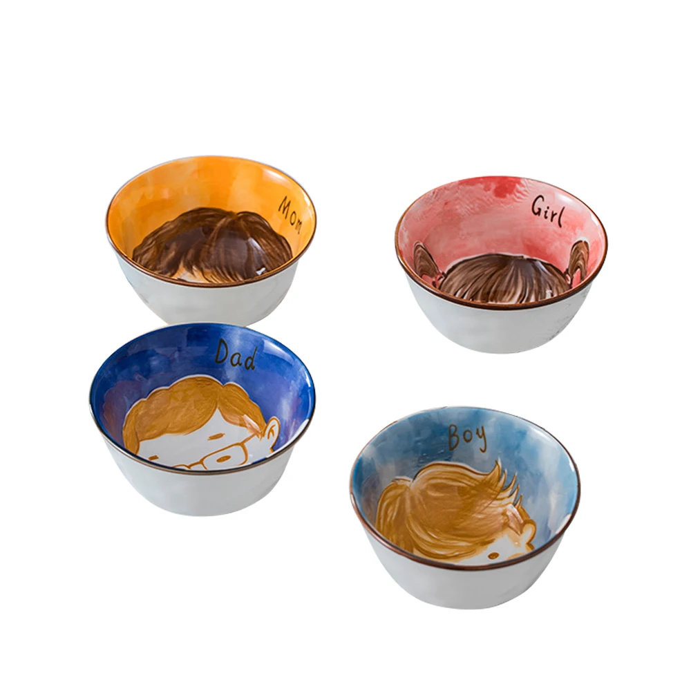 
Porcelain Rice Bowl Ceramic Cartoon Fruit Bowl 