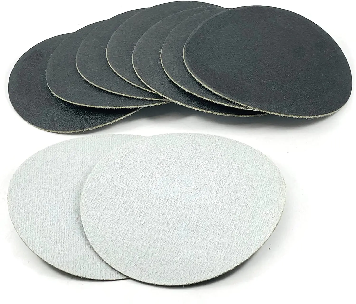 Pangea Black 8 Inch P 60-10000 Round Abrasive Paper Silicon Carbide Hook and Loop for Stone Polishing