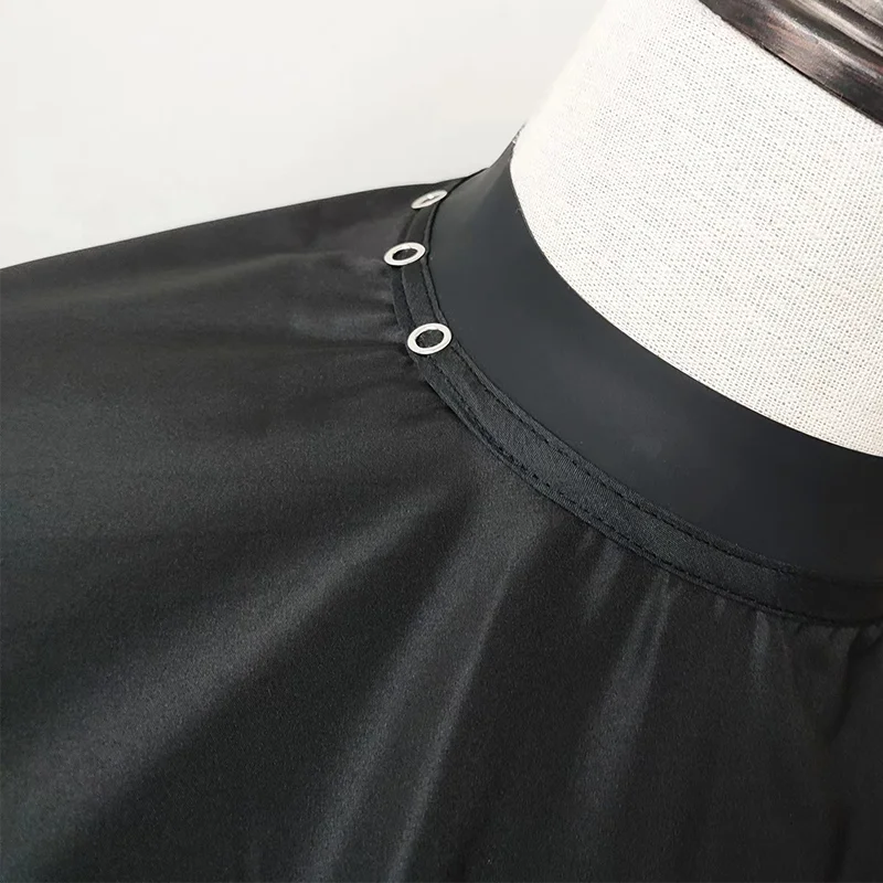 custom logo rubber neck  barber supplies hairdressing cape salon hair cutting barber capes with silicone neck