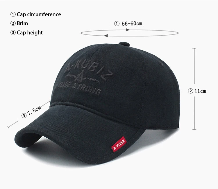 11 Color Custom Logo Free Sample Embroidered Caps Hats Men Cap Baseball