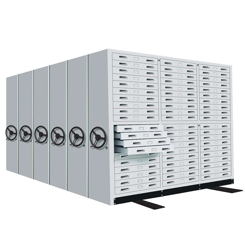 Storage office furniture dynamic mobile compression filing cabinet