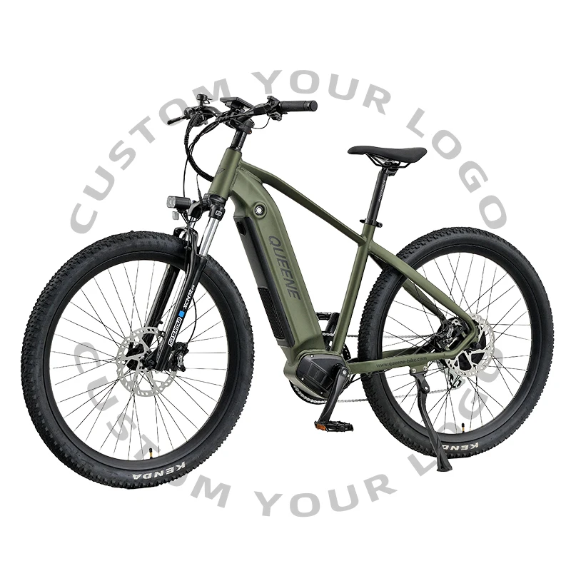 QUEENE Powerful 7 Speed 27.5 Inch Large Frame 48V Lithium Battery Step Through Ebike Electric City Bike