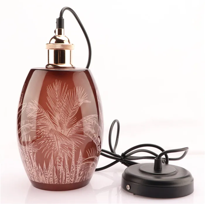 Factory Wholesale lighting accessories popular selling decorative glass lamp shade for pendant light table lamps