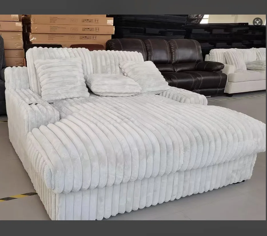 Luxury Style House Furniture High-Rebound Super Soft Sponge Filled Living Room Modern Sectional Couch Sofa Set Fluffy Sofa