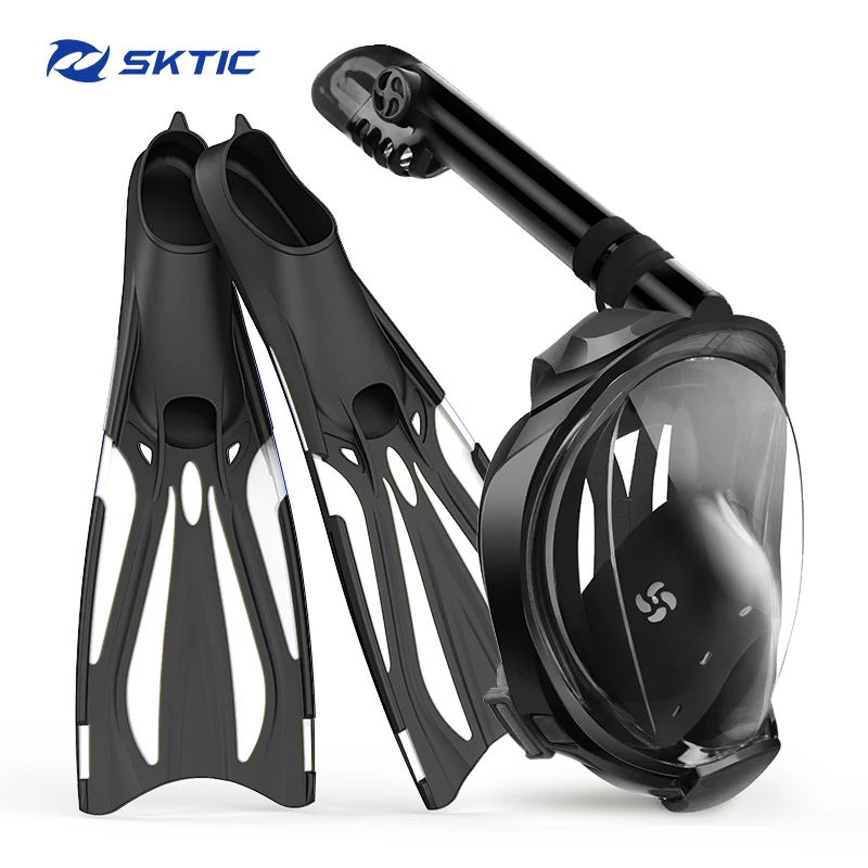 SKTIC Anti Fog Anti Leak Soft Silicone Diving Equipment Freediving Swimming Googles Snorkeling Diving Masks