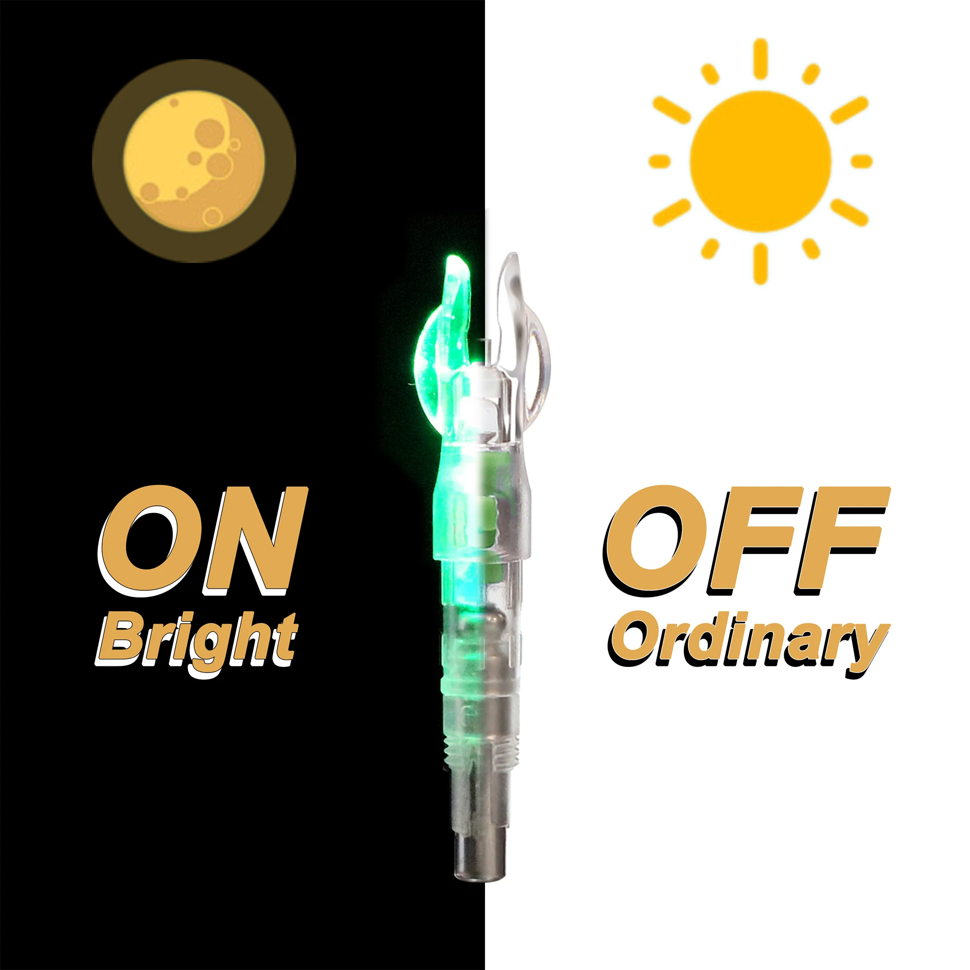 Archery Hunting Accessories LED Lighted Nocks 6.2mm 0.246 inch Archery LED Lighted Nock Arrow Shaft Tail