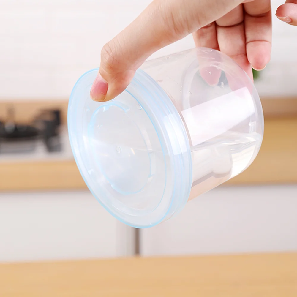 Clear Stacking Food Storage Container Plastic Vegetable Drain Basket with Lid