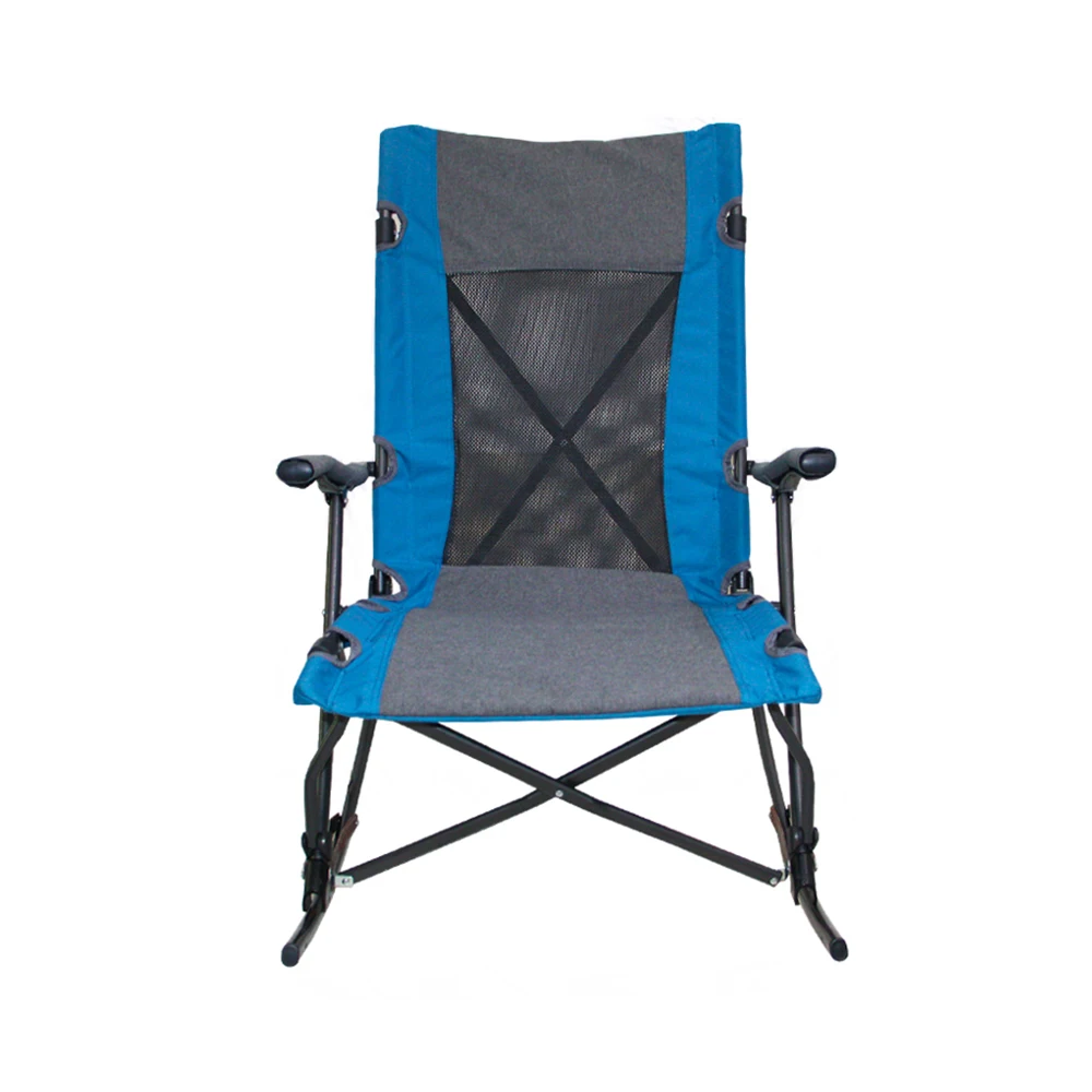 Camping chair outdoor steel pipe folding rocking chair