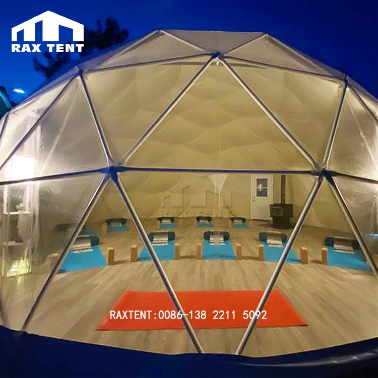RAXTENT 9M Yoga Dome Outdoor Geodesic Dome Tent for  Fitness Exercise Society