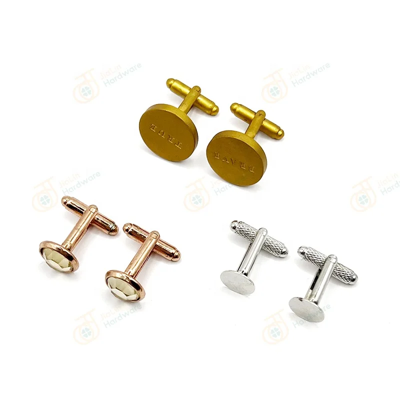 Factory personalize mens suit accessories cufflinks logo personalise cuff links garment engraved mens cufflinks custom