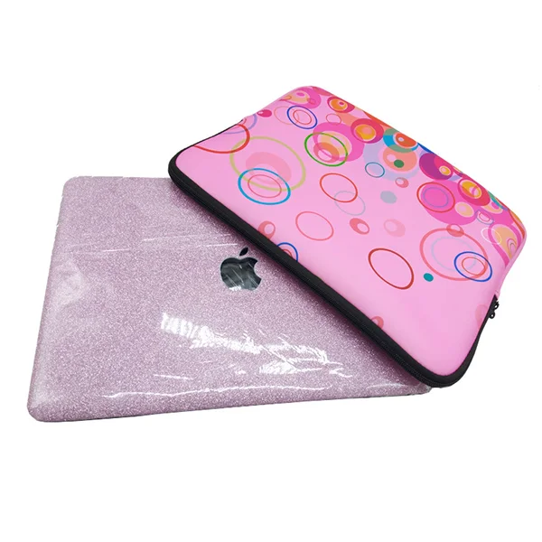 Promotional Colorful Printed Zipper Handle Sublimation Neoprene Laptop Sleeve