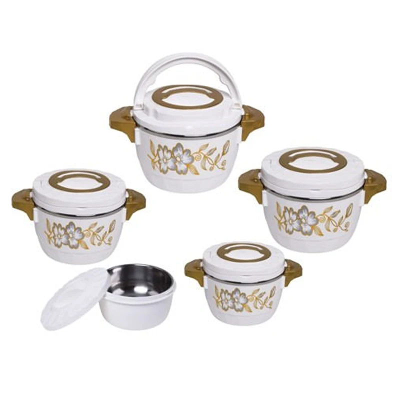 Thermo stainless steel food warmer casserole luxury insulated hot pot food warmer