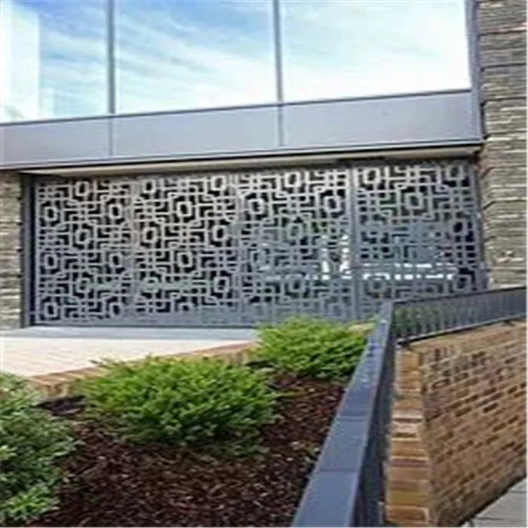 privacy tape fence decorative laser cut metal fencing panels