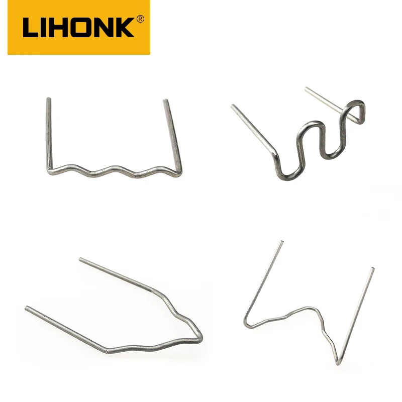 LK-00 500pc-Pack Запасные Части пластик крекер сварки гвозди различных скобы для горячей степлер сварочный аппарат